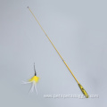 Fishing Rod Cat Feather Wand Teaser Stick Toy